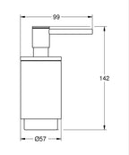Grohe Selection Sıvı Sabunluk - 41028000 teknik çizim