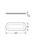 Grohe Selection Sabunluk, Tutacak Hariç - 41036000 teknik çizim