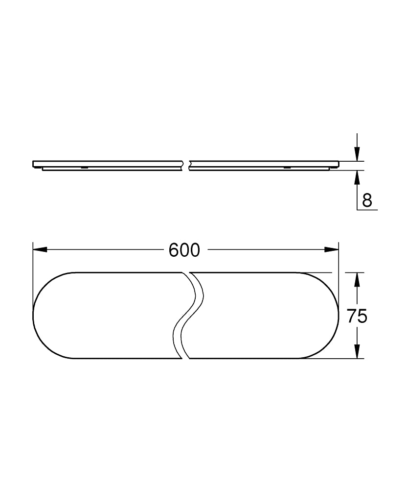 Grohe Selection Cam Raf – 41057000 teknik çizim