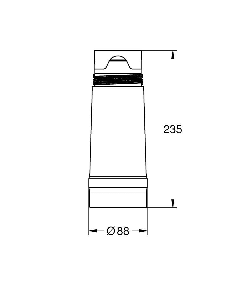 Grohe Blue Ultrasafe Filtresi 40575002 teknik çizim