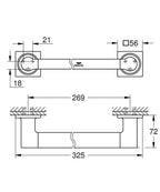 Grohe Allure 40955001 teknik çizim