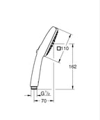 Grohe Tempesta Cube 110 El Duşu 2 Akışlı  - 26746003 teknik çizim