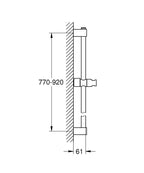 Grohe Tempesta Duş Sürgüsü 900 mm - 27524001 teknik çizim