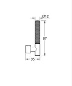 Grohe Atrio Private Collection Knurled Çubuk Kol Seti - 48646000 teknik çizim