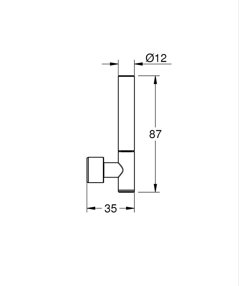 Grohe ATRIO DUV. ANK. LAV. BAT. İÇİN VOLAN SETİ 20587 İÇ teknik çizim