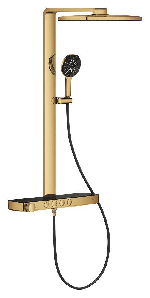 Grohe Rainshower Aqua Pure Duvara Monte Termostatik Bataryalı Duş Sistemi Cool Sunrise - 100961GL00