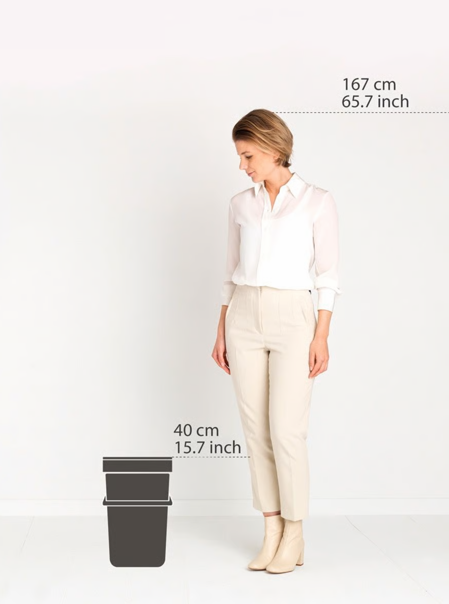 Brabantia Çöp Atık Bidonları 16 litre Gri109966