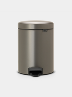 Brabantia Çöp Kutusu 5 litre Newicon Pedallı Platin 112683