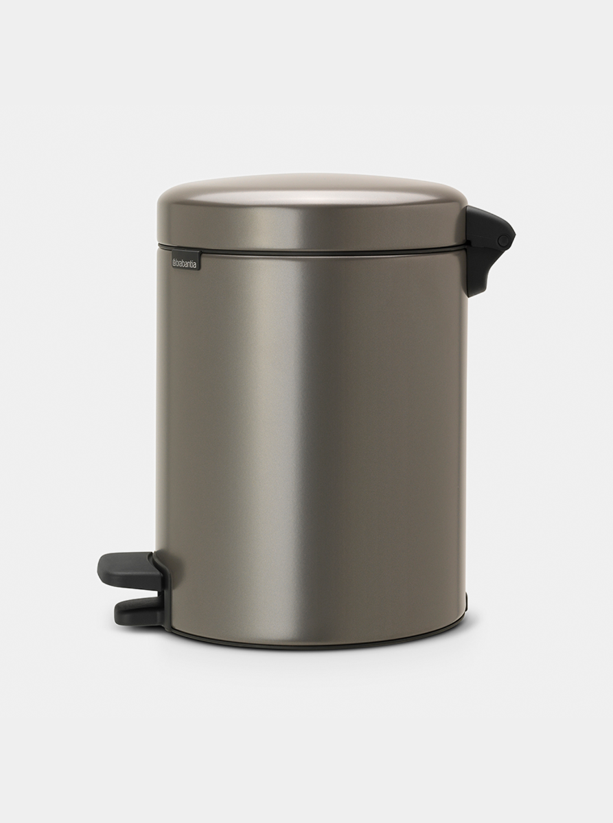Brabantia Çöp Kutusu 5 litre Newicon Pedallı Platin 112683
