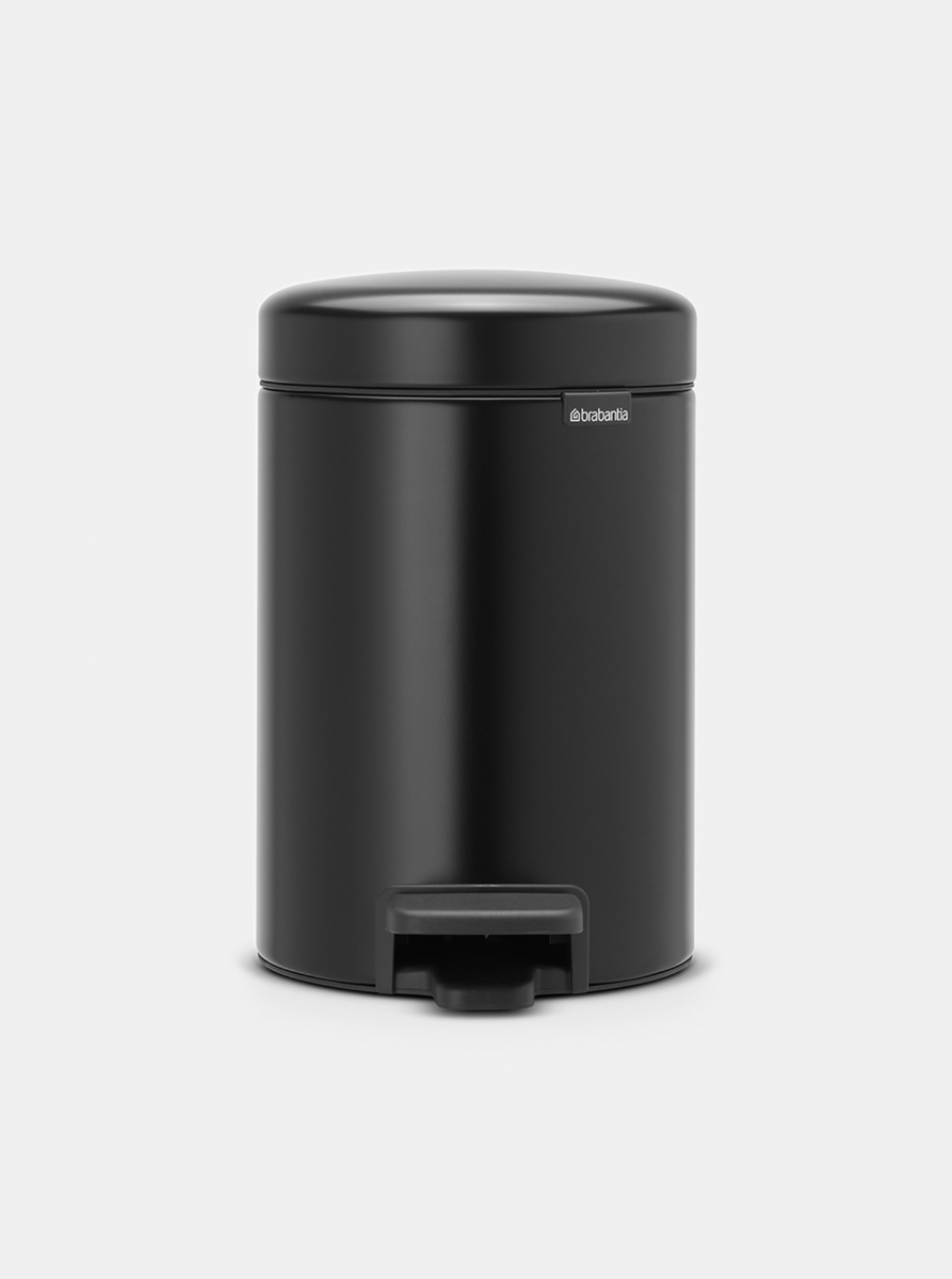 Brabantia Çöp Kutusu Newicon Pedallı 3 Lt  Matt Black 113321