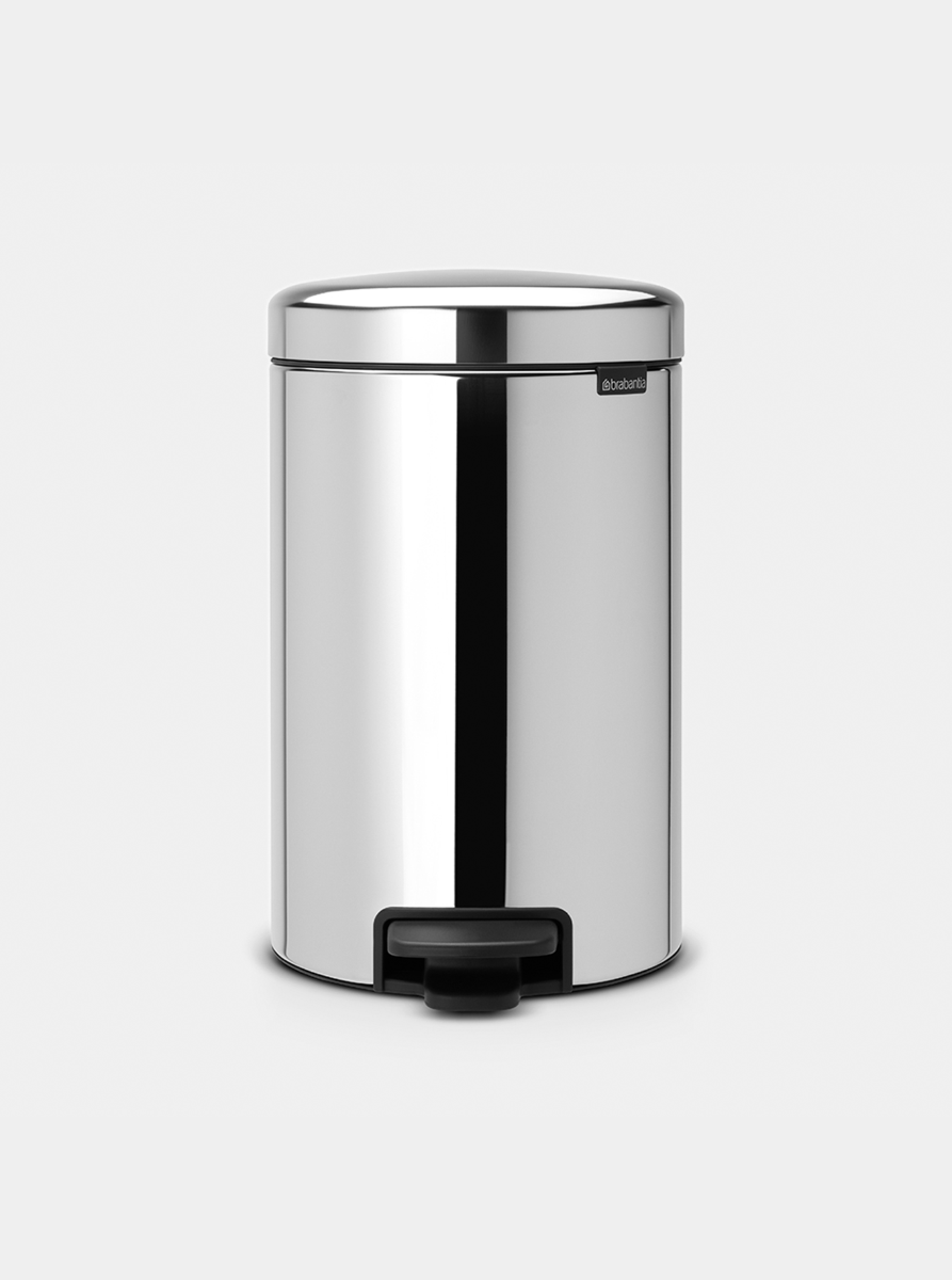 Brabantia Çöp Kovası Newicon Brillant Steel Pedallı Çöp Kutusu 12lt 113581