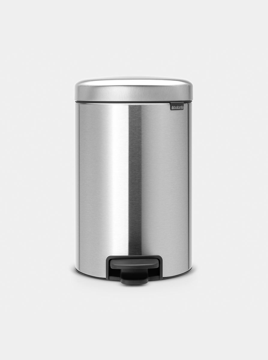 Brabantia Çöp Kutusu 12 litre Newicon Pedallı Mat Çelik