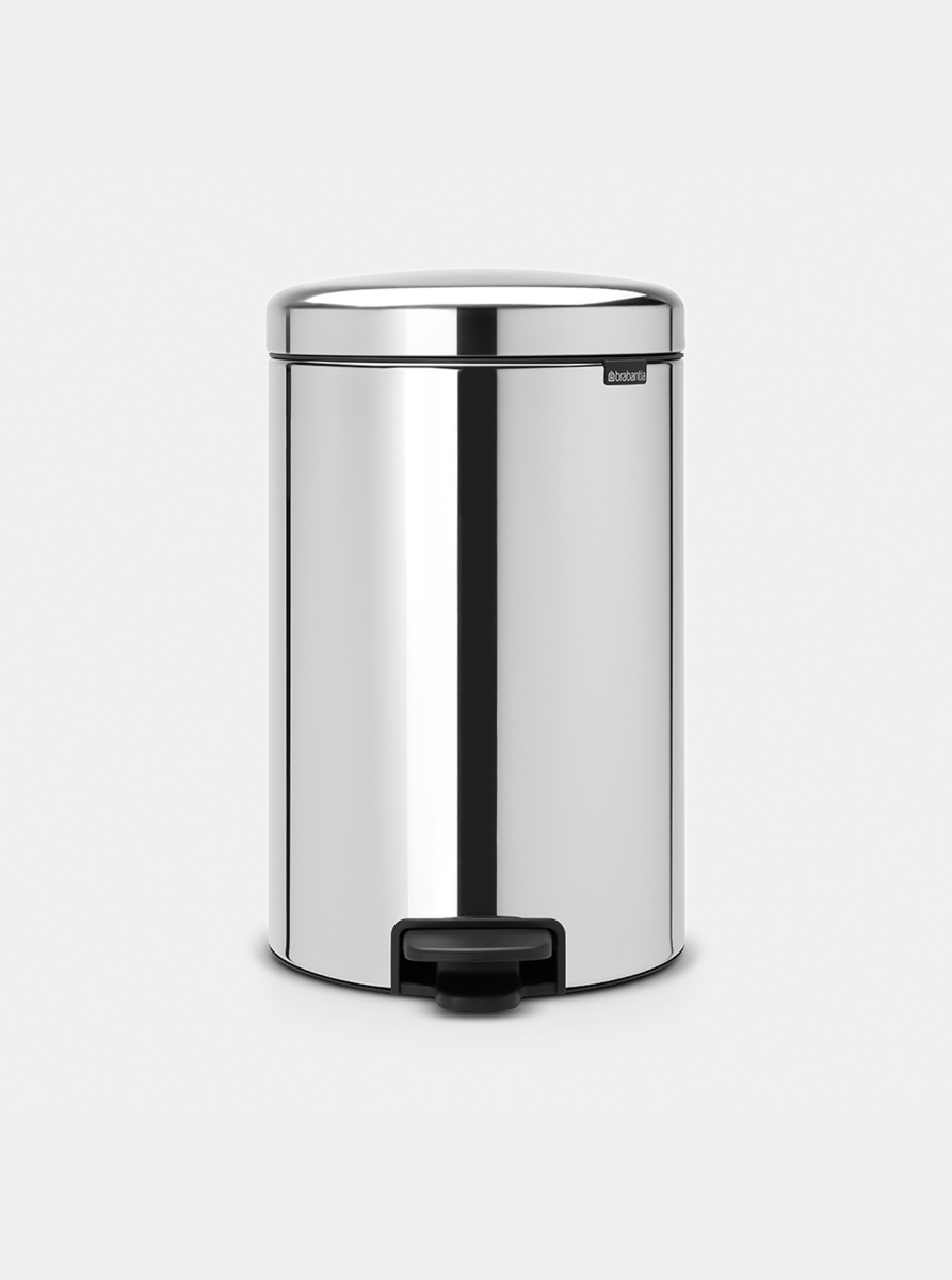 Brabantia Çöp Kutusu 20 lt Pedallı Parlak Paslanmaz Çelik 113987