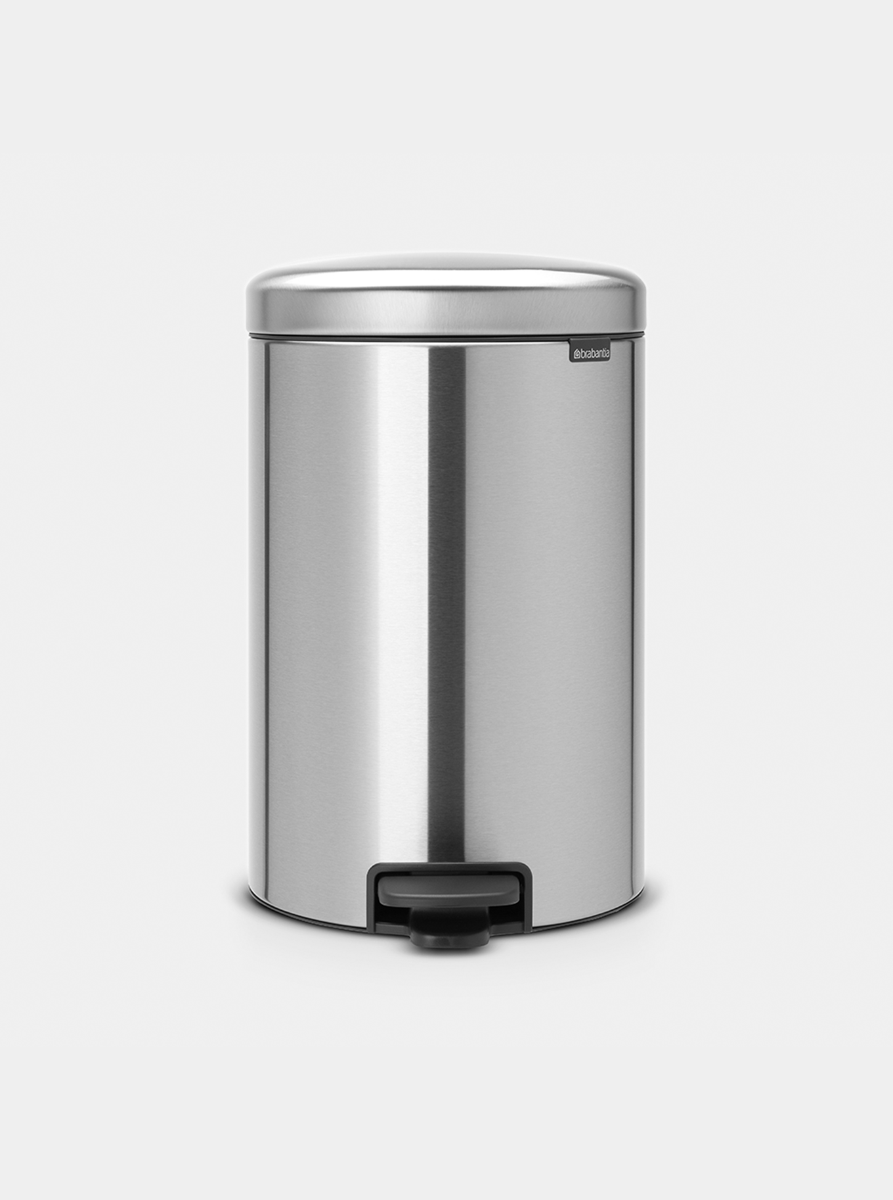 Brabantia Çöp Kutusu 20 litre Newicon Pedallı Mat Steel 114021