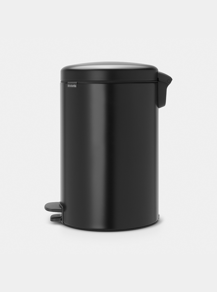 Brabantia Çöp Kutusu 20 litre Newicon Pedallı Mat Siyah 114106
