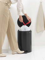 Brabantia Çöp Kutusu 20 litre Newicon Pedallı Mat Siyah 114106