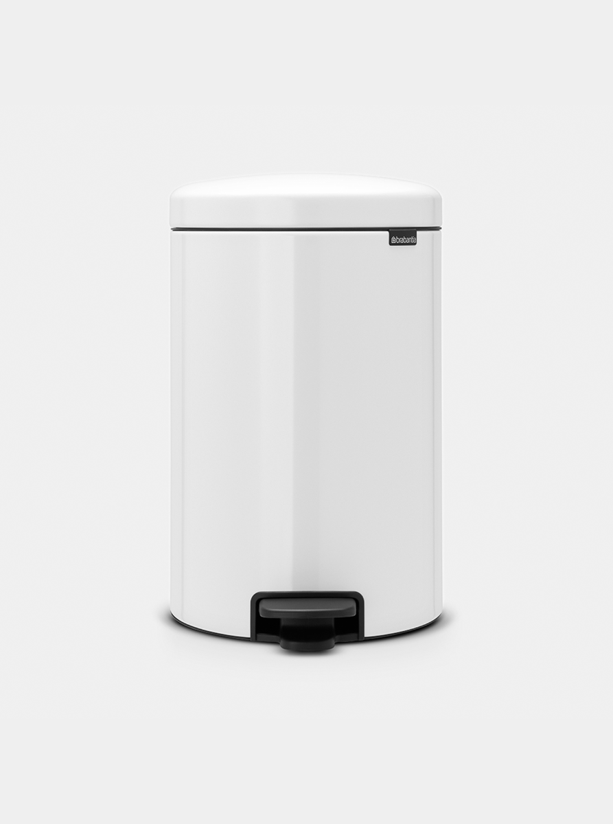 Brabantia Çöp Kutusu 20 litre Newicon Pedallı Beyaz 114243