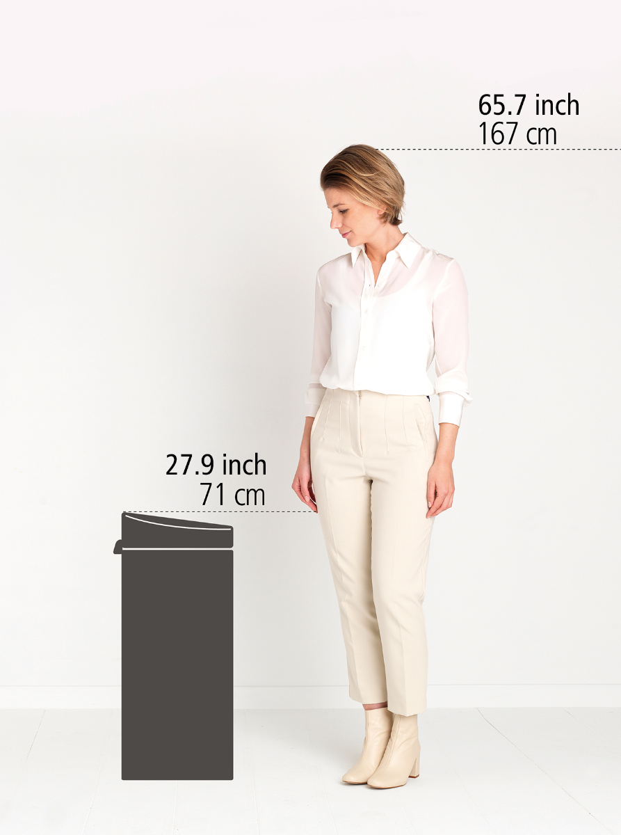 Brabantia Çöp Kutusu 30 lt Dokunmatik Touch Bin New Siyah 115301