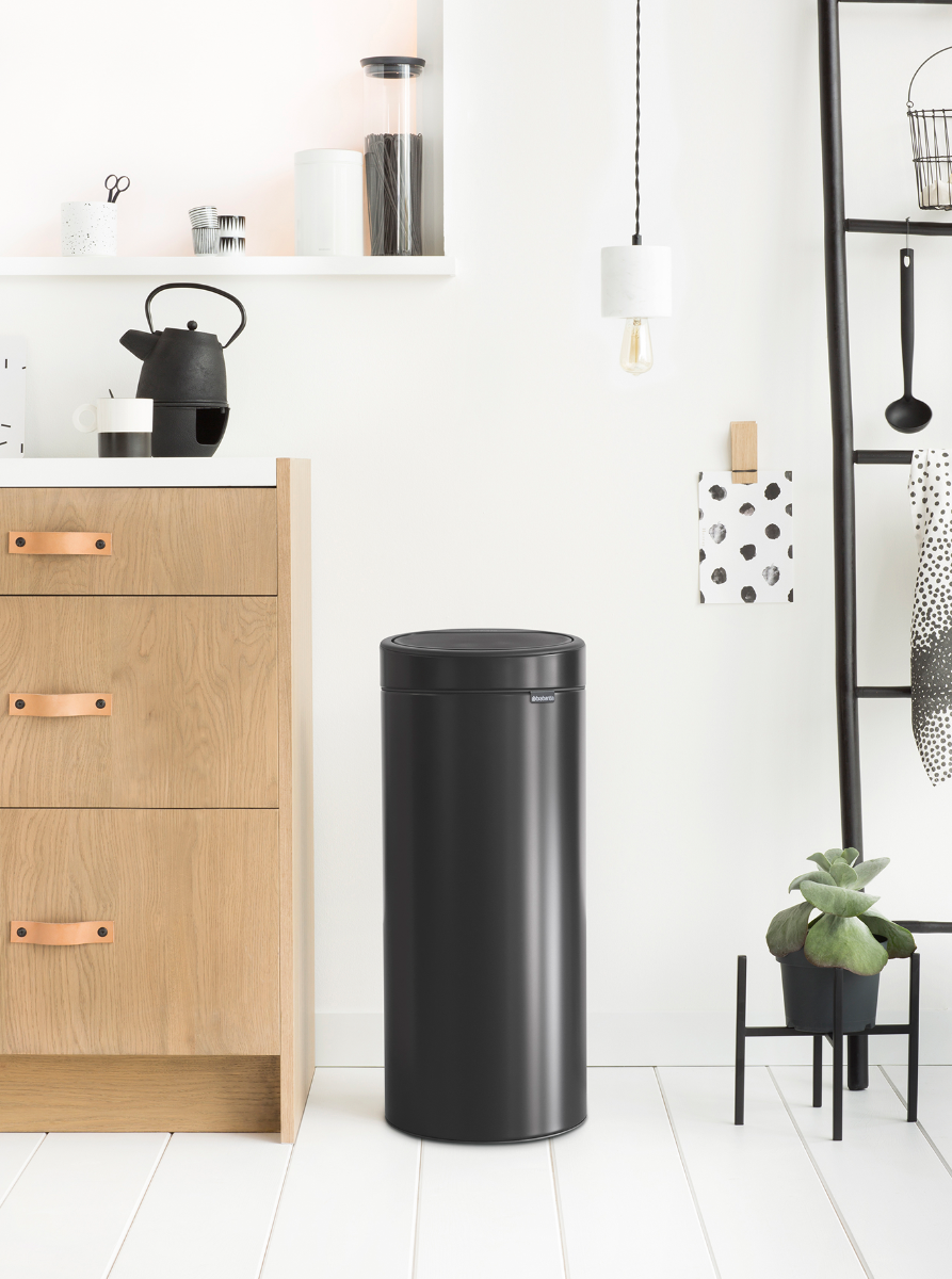 Brabantia Çöp Kutusu 30 lt Dokunmatik Touch Bin New Siyah 115301