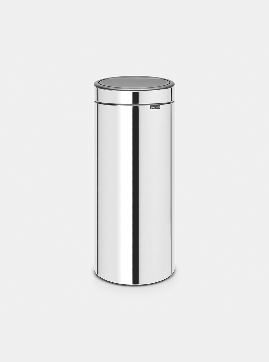 Brabantia Çöp Kutusu 30 litre Touch Bın New Dokunmatik Parlak Çelik 115325
