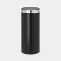 Brabantia Çöp Kutusu 30 litre Touch Bın New Krom Çerçeveli Mat Siyah115448