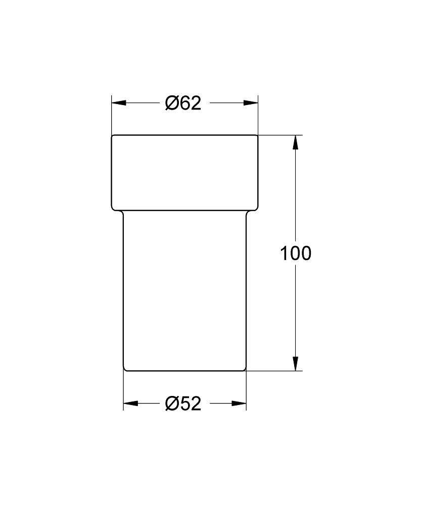 Grohe Diş Fırçalık Camı - 40254000 teknik çizim