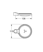 Grohe Sabunluk teknik çizim
