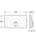 Grohe Surf G Gömme plaka teknik çizim