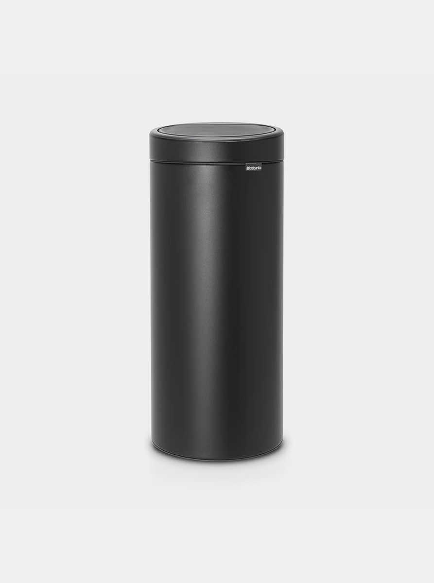 Brabantia Çöp Kutusu 30 litre Touch Bın New Dokunmatik Ayışığı Siyahı 128967