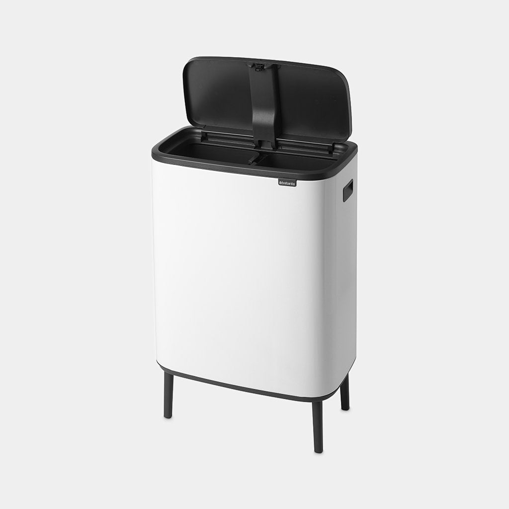 Brabantia Çöp Kutusu 30 + 30 lt Bo Touch Dokunmatik Kapak Beyaz 130601