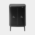 Brabantia Çöp Kutusu 30 + 30 lt Bo Touch Dokunmatik Kapak Mat Siyah 130625