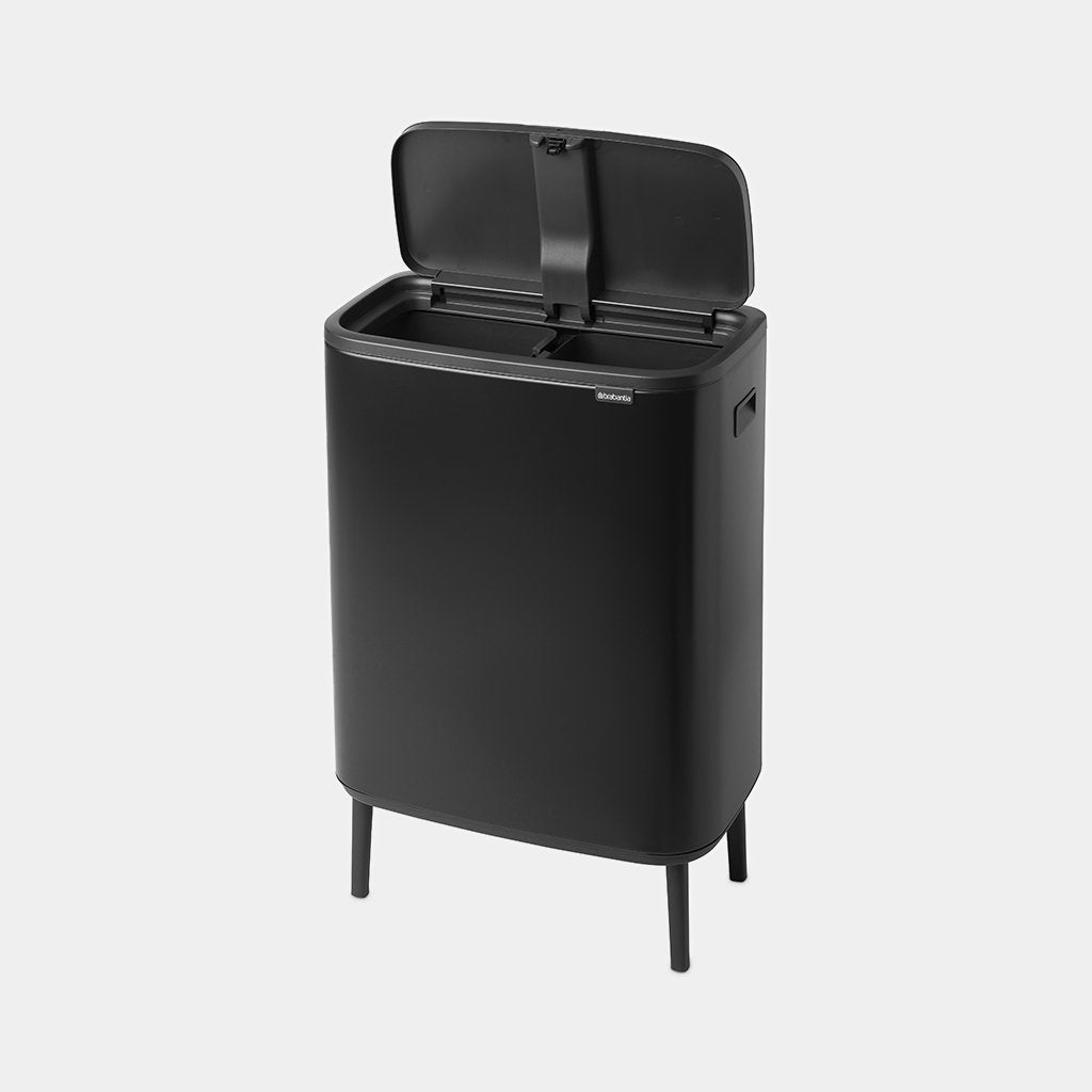Brabantia Çöp Kutusu 30 + 30 lt Bo Touch Dokunmatik Kapak Mat Siyah 130625