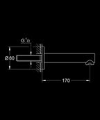 Grohe Concetto Çıkış Ucu - 13280001 teknik çizim