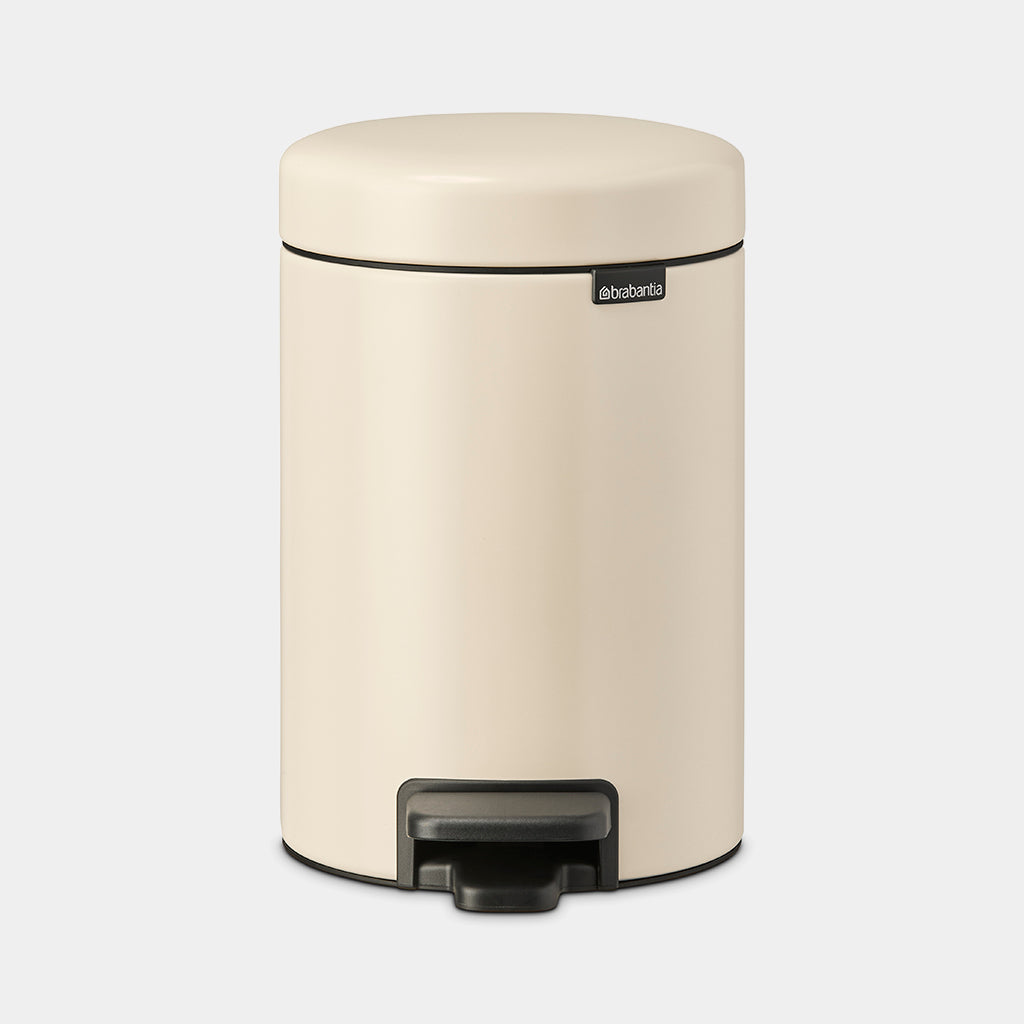 Brabantia Çöp Kutusu 3 litre Newicon Pedallı Mat Bej 149887