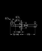 Grohe Eurocosmo Çıkış Ucu - 13262000 teknik çizim