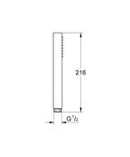 Grohe Euphoria Cube El Duşu 1 Akışlı - 27699000 teknik çizim
