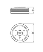 Grohe F-digital Banyo Ve Duş Için Dijital Puk - 36309000 teknik çizim