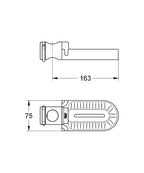 Grohe RelexaSabunluk teknik çizim
