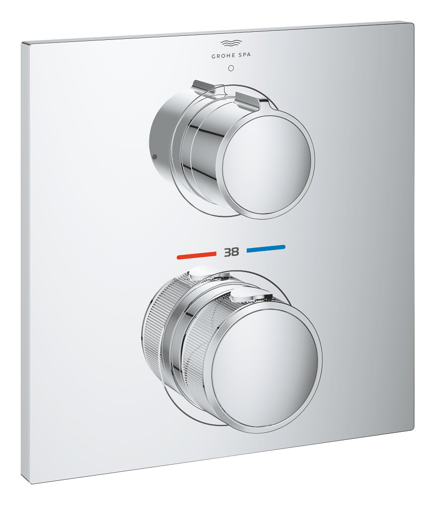 Grohe Allure Tek Valfli Akış Kontrollü, Ankastre Termostatik Duş Bataryası - 19380002