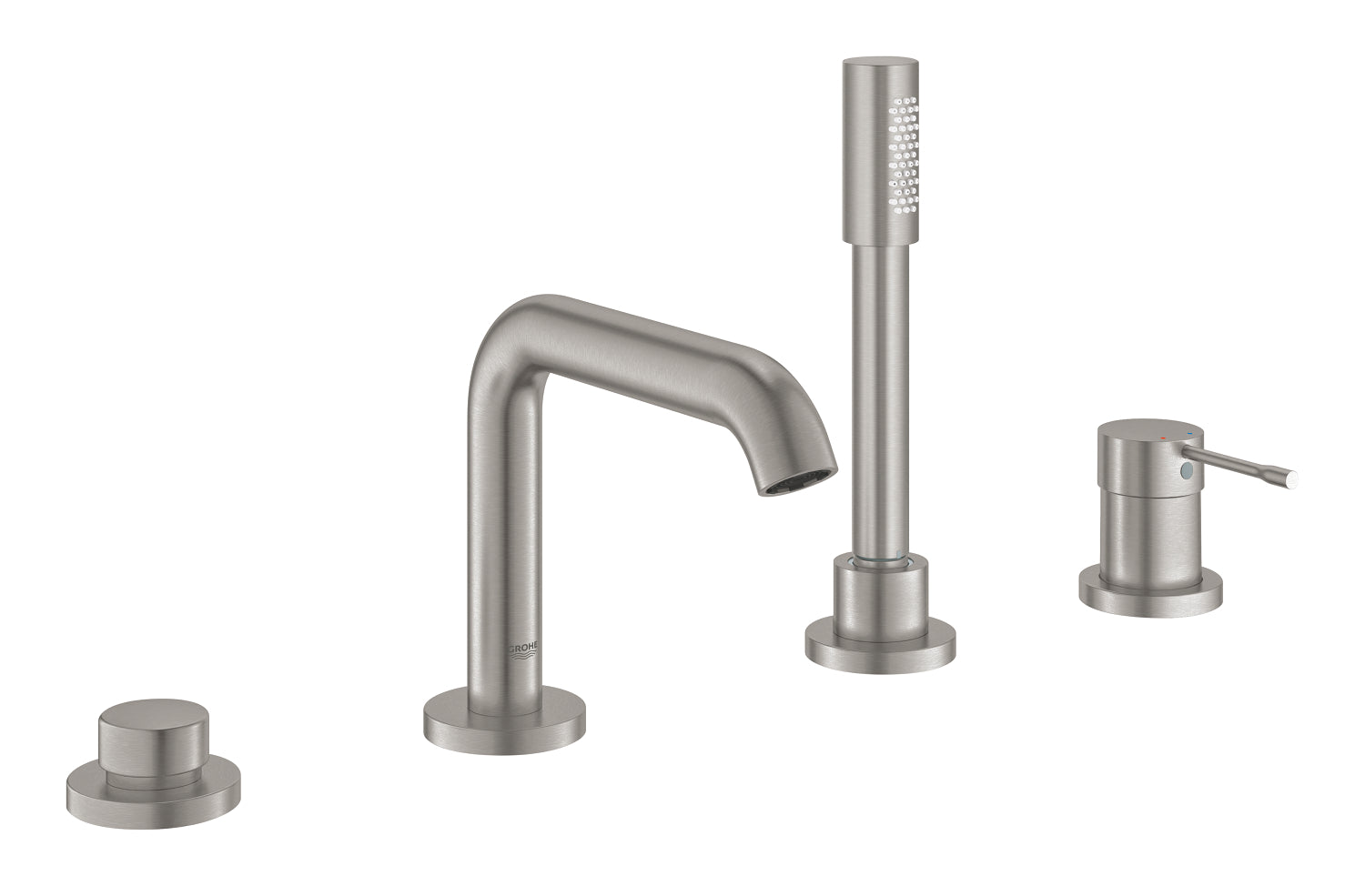 Grohe Küvet Bataryası 4 Delikli Essence Super Steel - 19577DC1