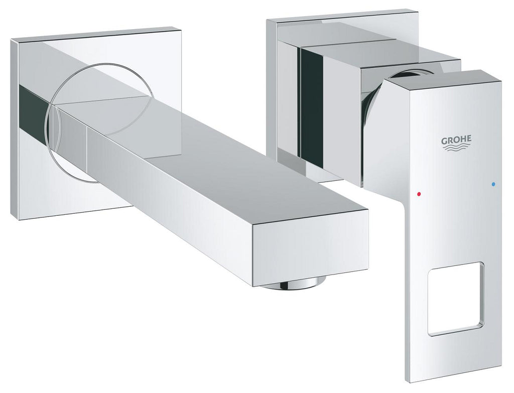 Grohe Eurocube İki Delikli Duvardan Lavabo Bataryası - 19895000