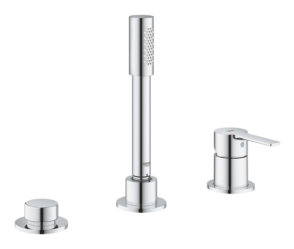 Grohe Lineare Üç Delikli Tek Kumandalı Banyo Kombinasyonu - 19965001