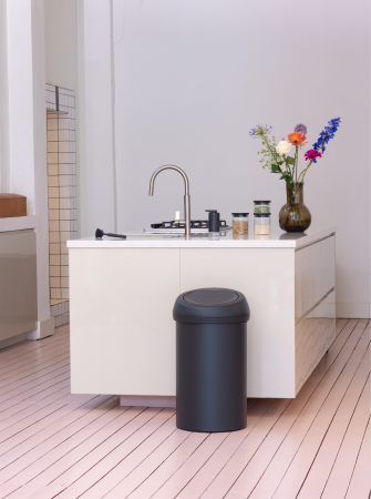 Brabantia Çöp Kutusu Büyük Boy 60 lt Dokunmatik  Platinium 402463