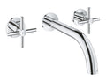 Grohe Lavabo Bataryası Duvardan İki Delikli Atrio Krom - 20164003