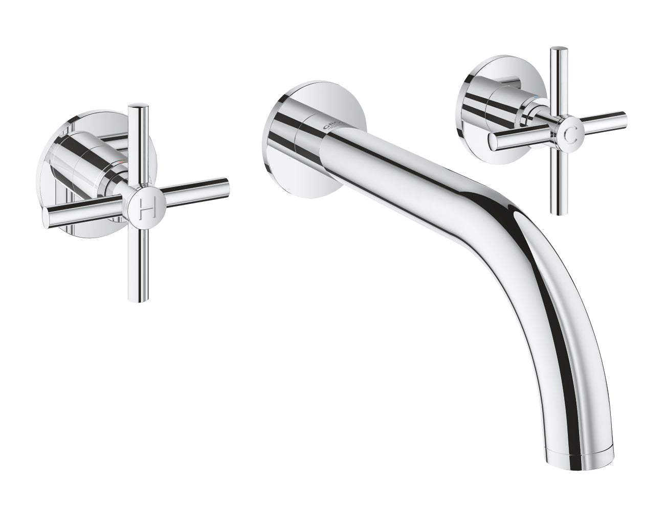 Grohe Lavabo Bataryası Duvardan İki Delikli Atrio Krom - 20164003