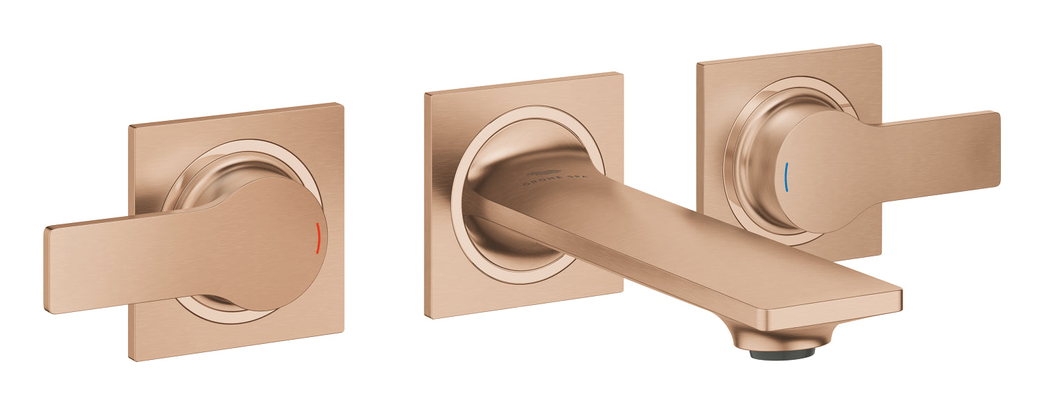 Grohe Allure 3 Delikli Duvardan Lavabo Bataryası S Brushed  Warm Sunset - 20189DL2