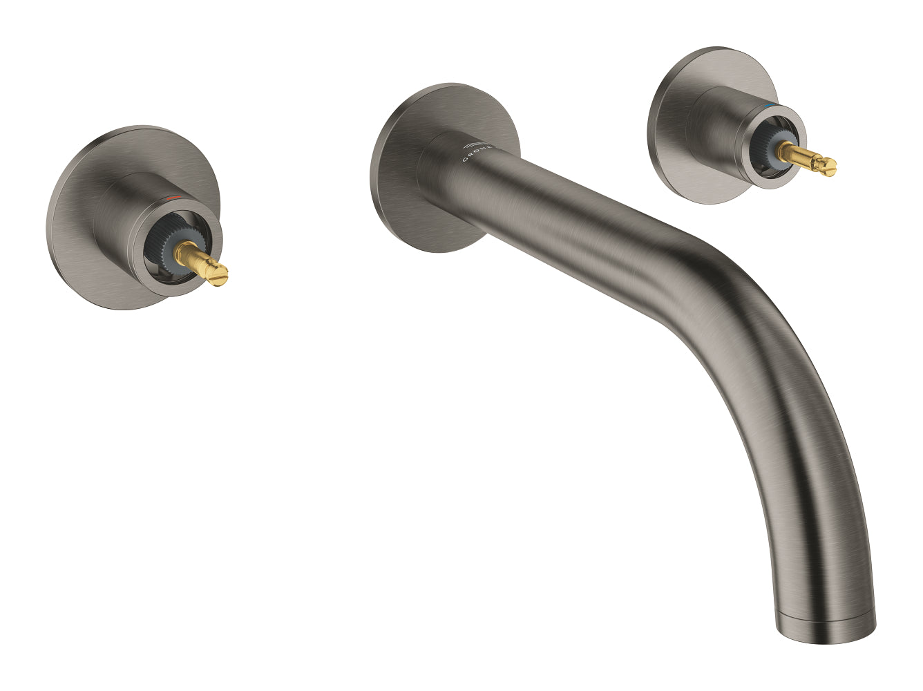 Grohe Atrio Private Collection 3 Delikli Duvardan Lavabo Bataryası M–Boyut Brushed Hard Graphite – 20587AL0