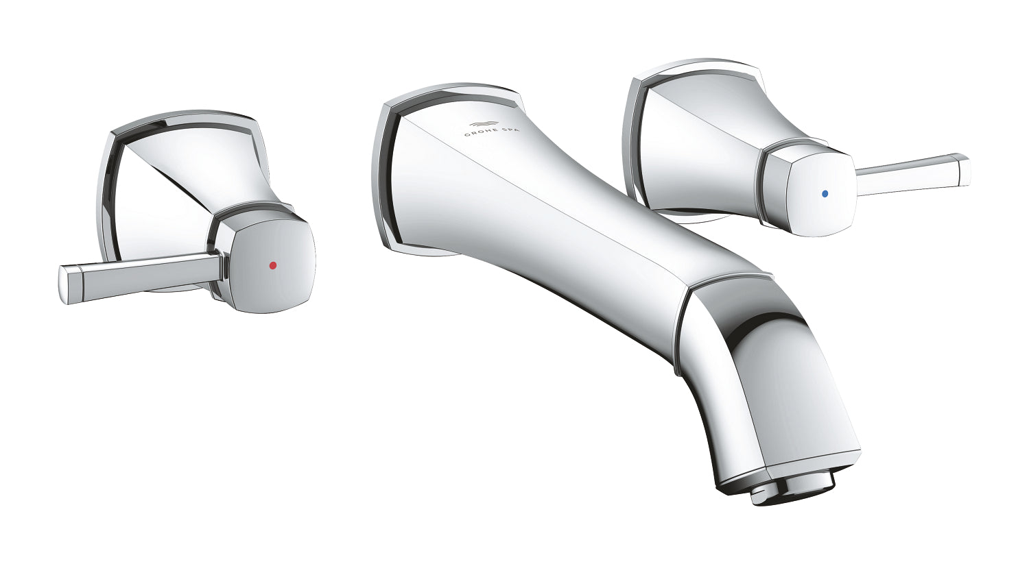 Grohe Grandera 3 Delikli Duvardan Lavabo Bataryası L-Boyut - 20623000