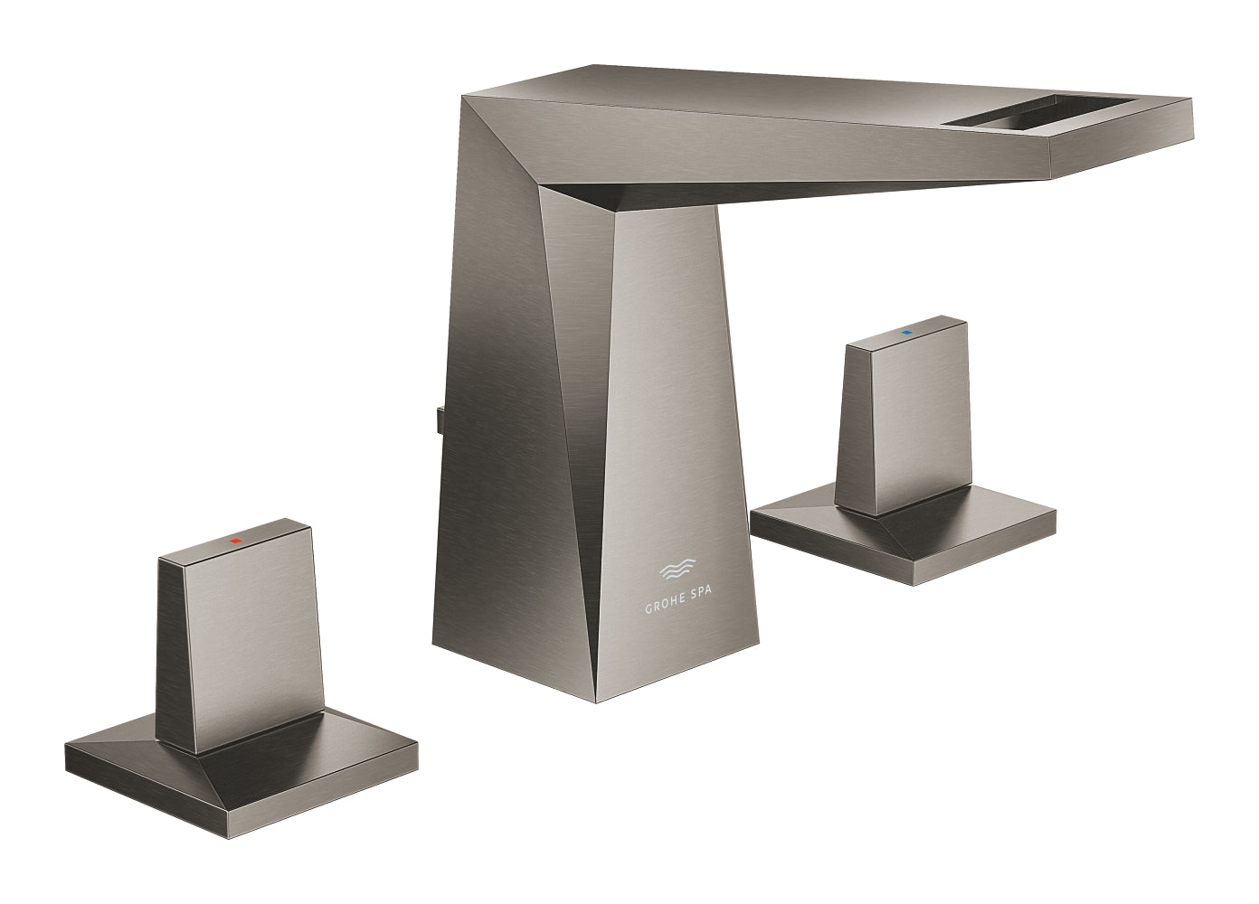 Grohe Allure Brilliant 3 Delikli Lavabo Bataryası M Boyut Brushed Hard Graphite - 20626AL0