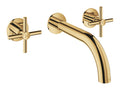 Grohe Atrio 3 Delikli Duvardan Lavabo Bataryası M-Boyut Cool Sunrise - 20661GL0